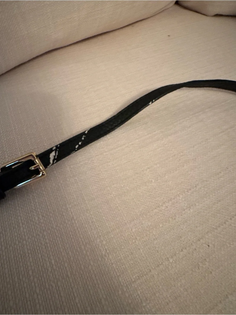 Tory Burch Black Leather Crossbody with Gold Logo & Chain Strap